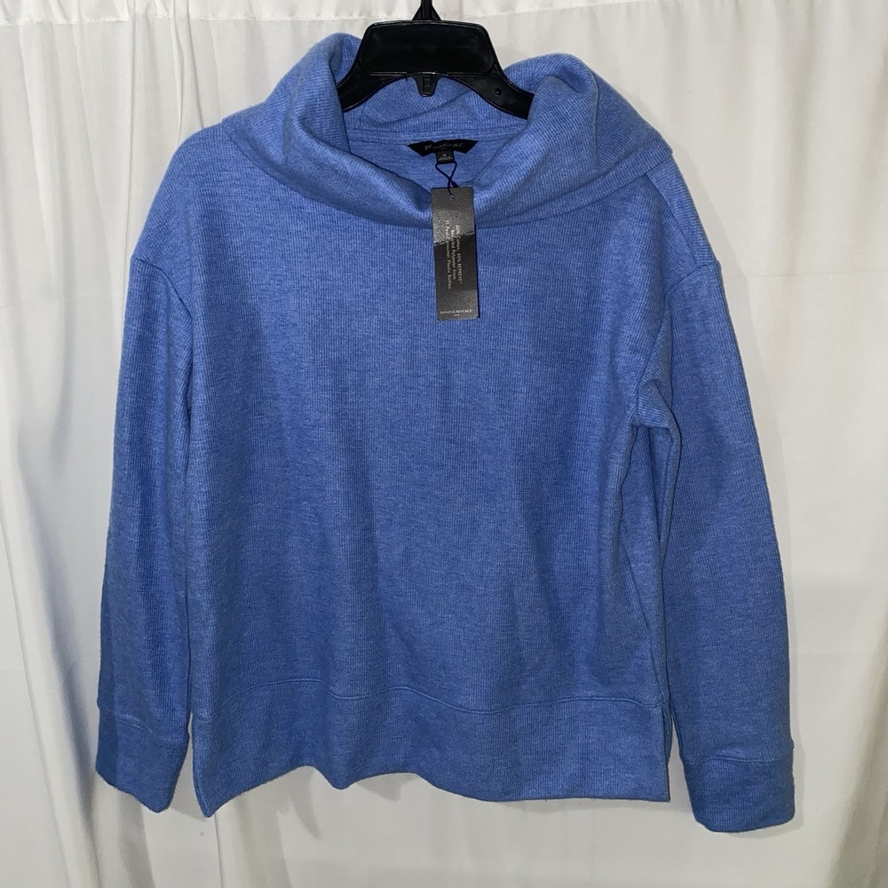 Banana Republic Cozy Cowl-Neck Sweater Sweatshirt‎ Blue Women's Small NWT